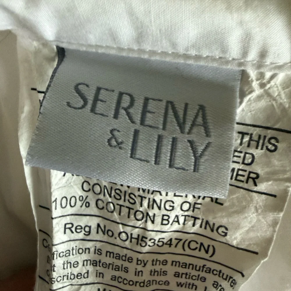 SERENA & LILY 2 Quilted Standard Bedding Pillow Shams